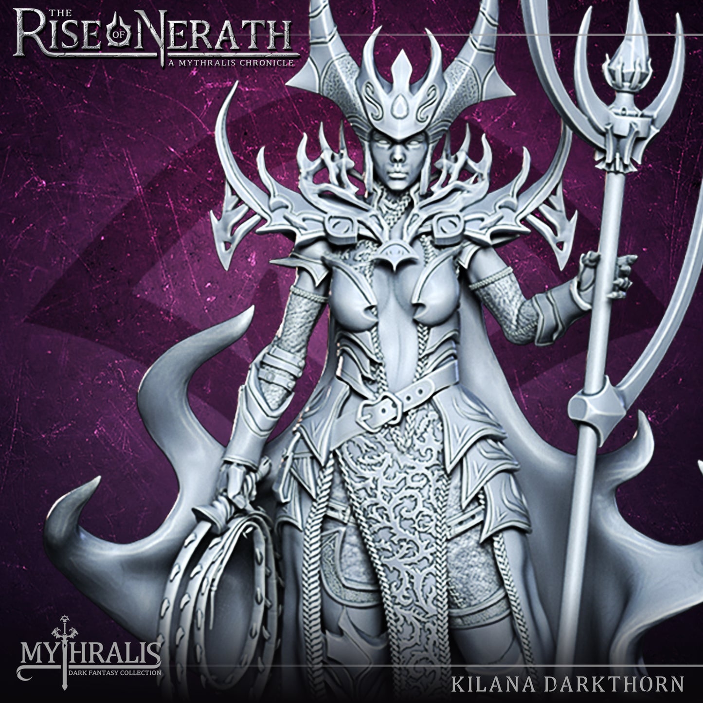 Kilana Darkthorn Mythralis Miniatures - The Rise of Nerath