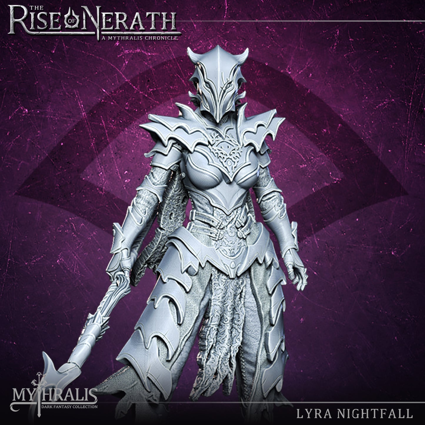 Lyra Nightfall Mythralis Miniatures - The Rise of Nerath