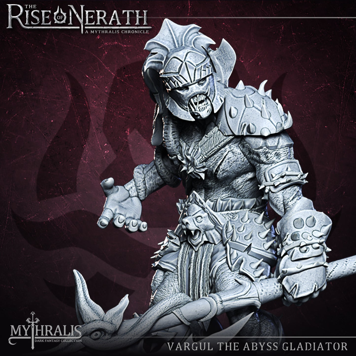 Vargul the abyss gladiator - Mythralis Miniatures - The Rise of Nerath