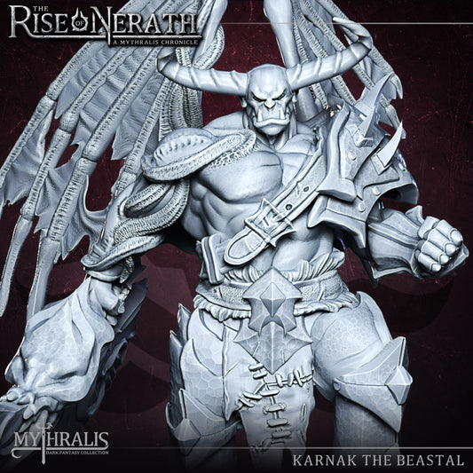 Karnak the beastal -  Mythralis Miniatures - The Rise of Nerath