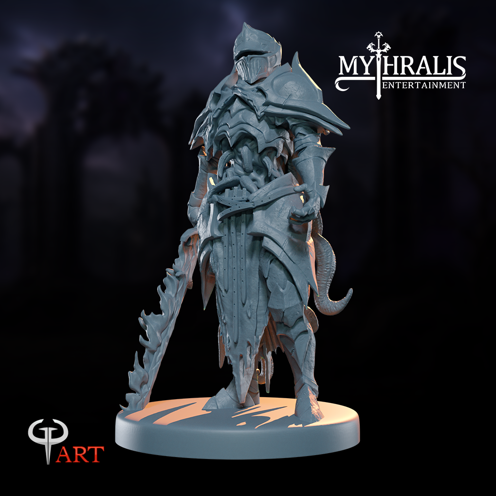 Morgath, the Damned Knight -  Mythralis Miniatures - The Rise of Nerath