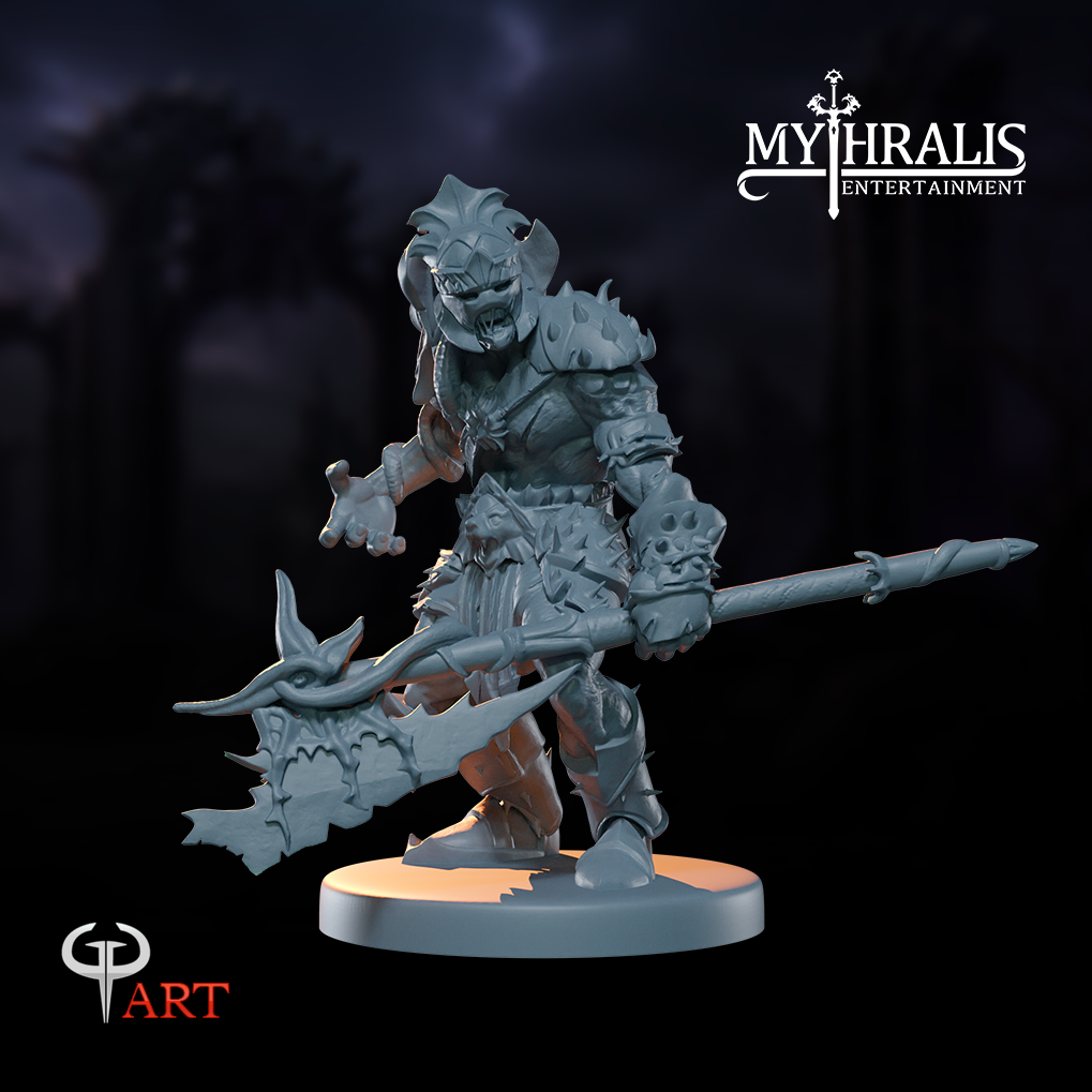 Vargul the Abyss Gladiator -  Mythralis Miniatures - The Rise of Nerath
